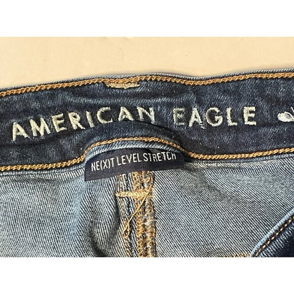 American Eagle jeans womens 4 24 x 28 next level stretch super high rise jegging - Picture 5 of 10
